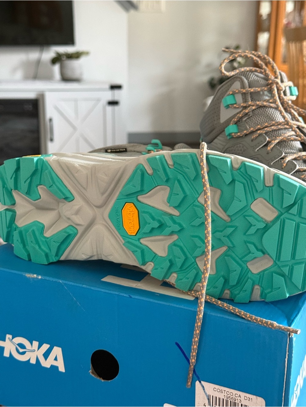 Hoka One One M Trail Code GTX in Grey 7.5 men’s 9 lady’s - Picture 4 of 7